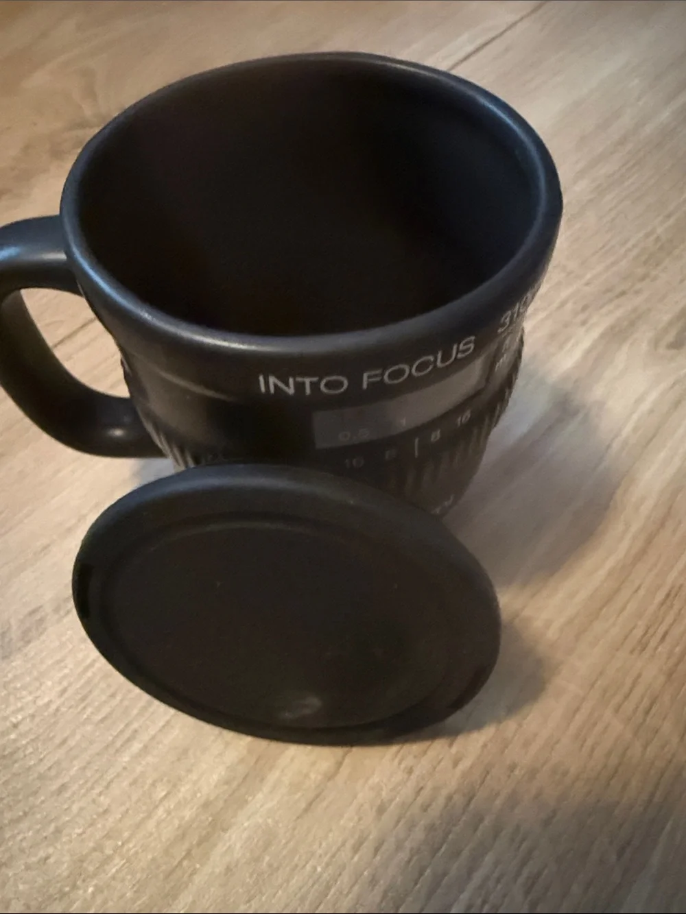 310ml Black Camera Lens Mug - Novelty Travel Cup